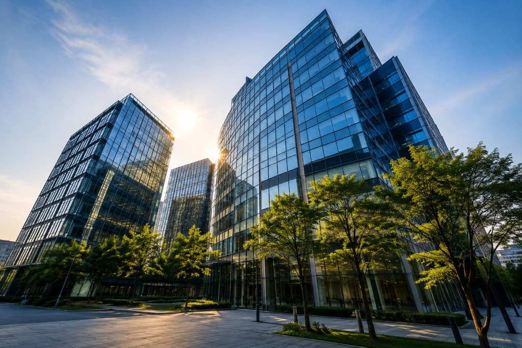 Modern Financial Highrise Corporate Tower